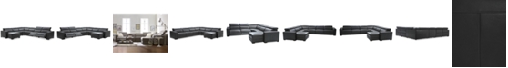 Furniture Nevio 6-pc Leather Sectional Sofa with Chaise, 2 Power Recliners and Articulating Headrests, Created for Macy's